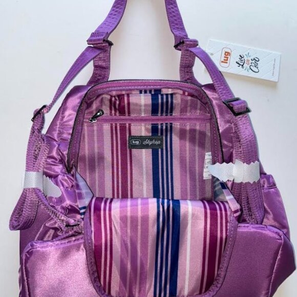 Lug Skyhop Convertible Backpack Acai Berry - Picture 6 of 11